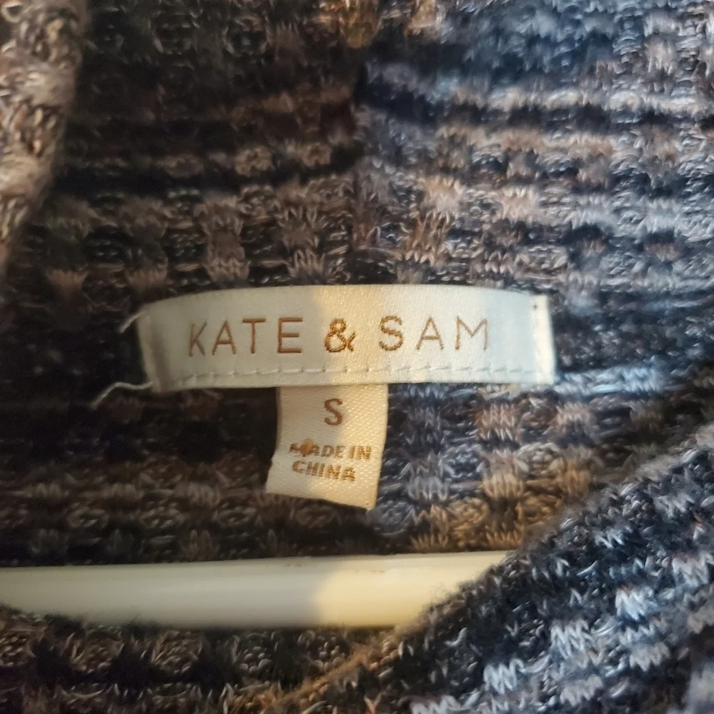 Kate & Sam Soft Flowy Cowlneck Funnelneck Size Small - Picture 7 of 11